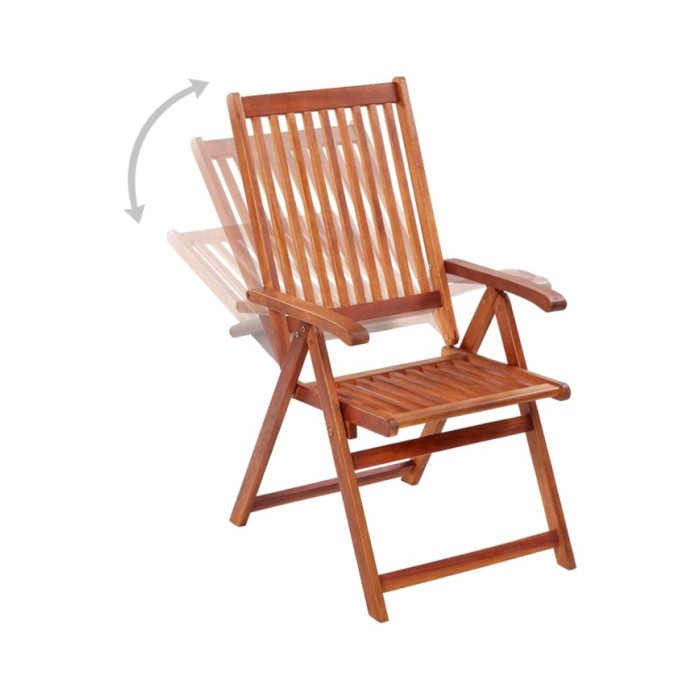 Chaises pliables de jardin 4 pcs Bois d'acacia solide 