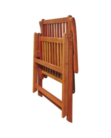Chaises pliables de jardin 4 pcs Bois d'acacia solide 