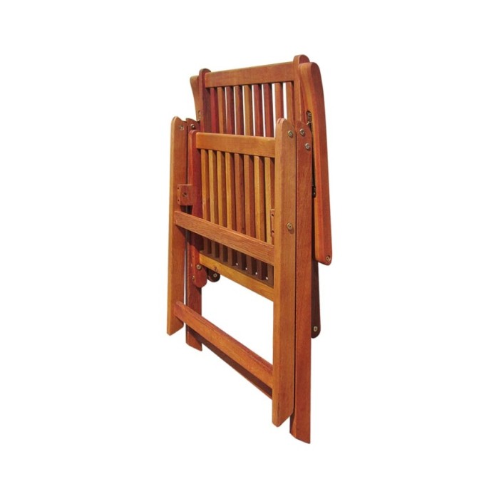 Chaises pliables de jardin 4 pcs Bois d'acacia solide 