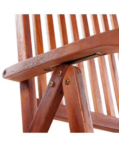 Chaises pliables de jardin 4 pcs Bois d'acacia solide 