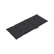 Chaises de jardin 6 pcs avec coussins anthracite Bois de teck