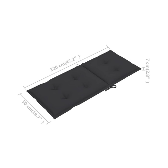 Chaises de jardin 6 pcs avec coussins anthracite Bois de teck