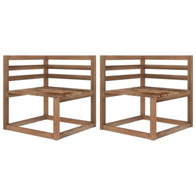 Canapé palette de jardin 3 places et coussins vert vif Pinède