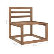 Salon de jardin 6 pcs avec coussins gris