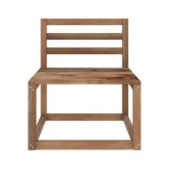 Salon de jardin 8 pcs Marron Bois de pin imprégné
