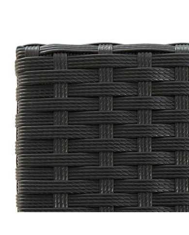 Ensemble de bar de jardin 3 pcs Noir