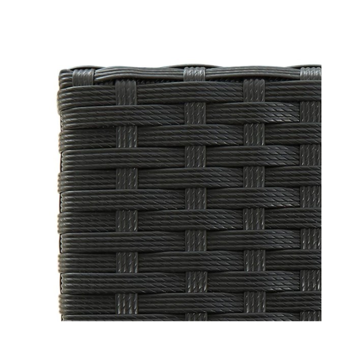 Ensemble de bar de jardin 3 pcs Noir