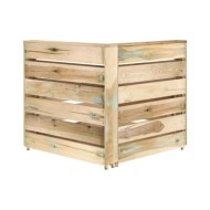 Salon de jardin 3 pcs Bois de pin imprégné de vert