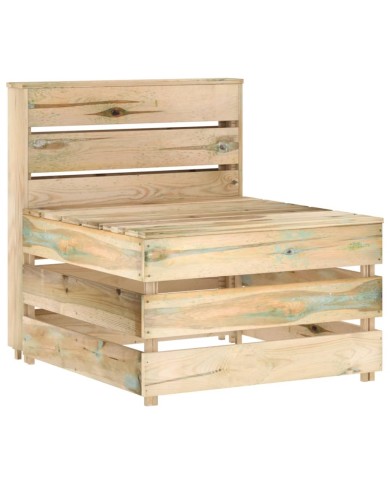 Salon de jardin 3 pcs Bois de pin imprégné de vert