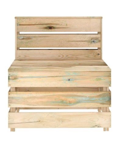 Salon de jardin 3 pcs Bois de pin imprégné de vert