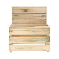 Salon de jardin 3 pcs Bois de pin imprégné de vert