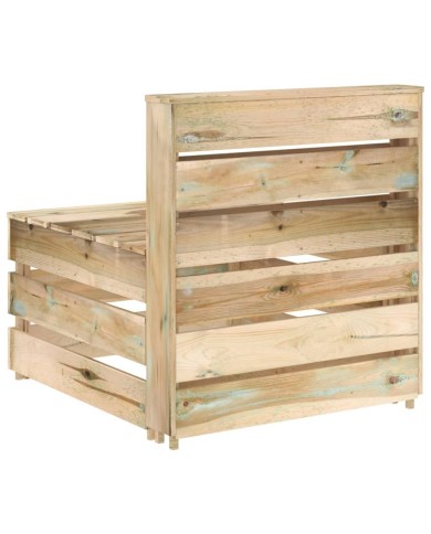 Salon de jardin 3 pcs Bois de pin imprégné de vert