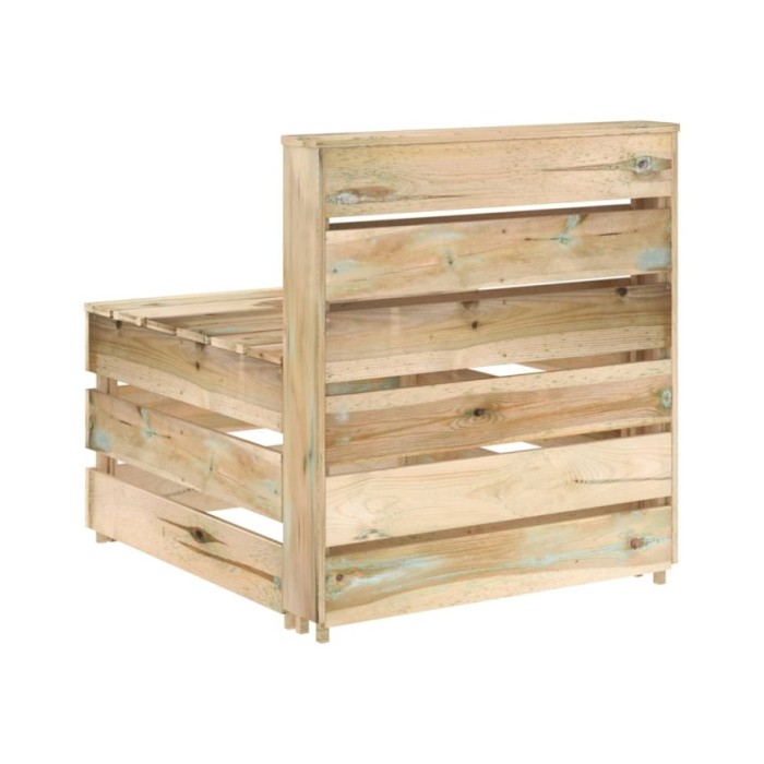 Salon de jardin 3 pcs Bois de pin imprégné de vert