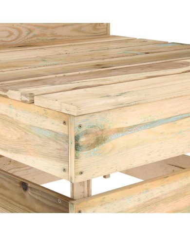 Salon de jardin 3 pcs Bois de pin imprégné de vert