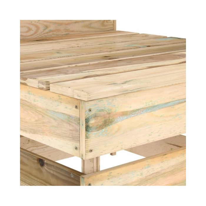 Salon de jardin 3 pcs Bois de pin imprégné de vert