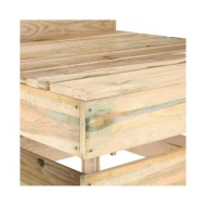 Salon de jardin 3 pcs Bois de pin imprégné de vert