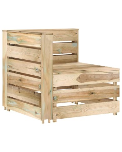 Salon de jardin 5 pcs Bois de pin imprégné de vert