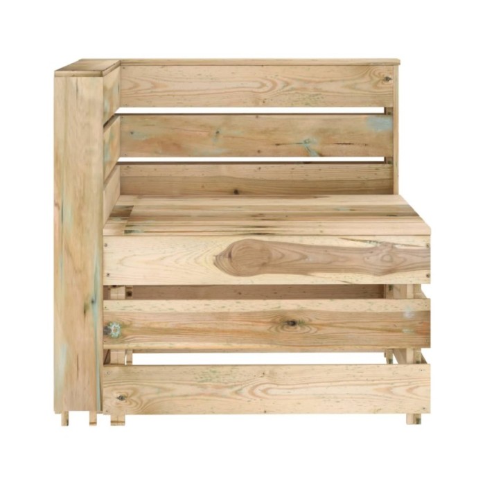 Salon de jardin 5 pcs Bois de pin imprégné de vert