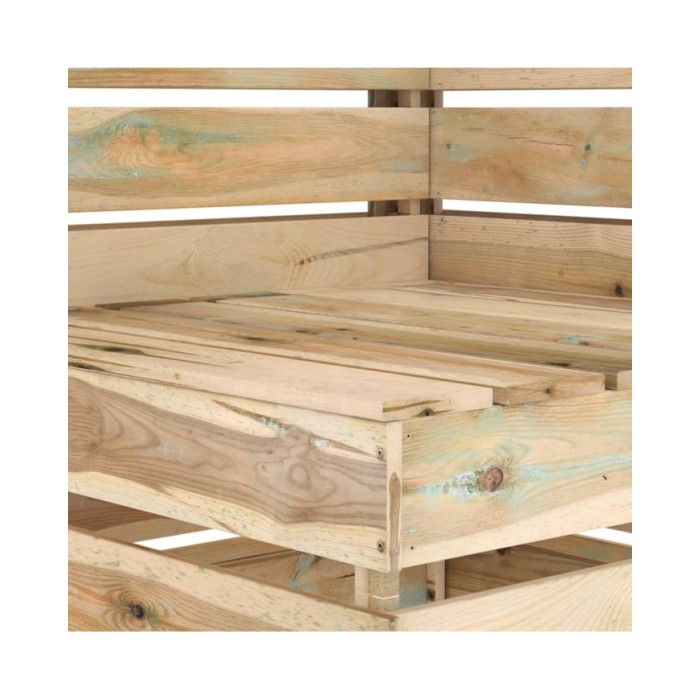 Salon de jardin 5 pcs Bois de pin imprégné de vert