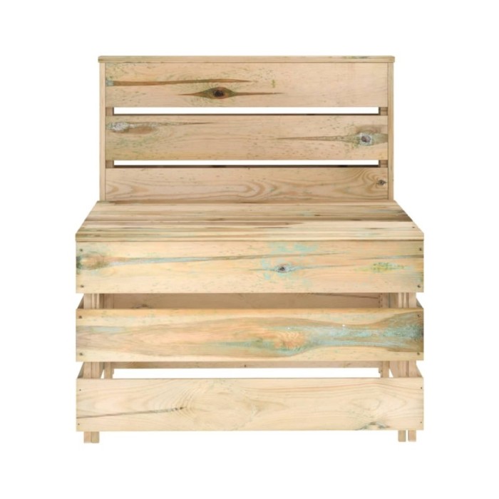 Salon de jardin 5 pcs Bois de pin imprégné de vert