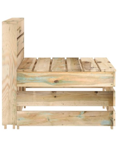 Salon de jardin 5 pcs Bois de pin imprégné de vert