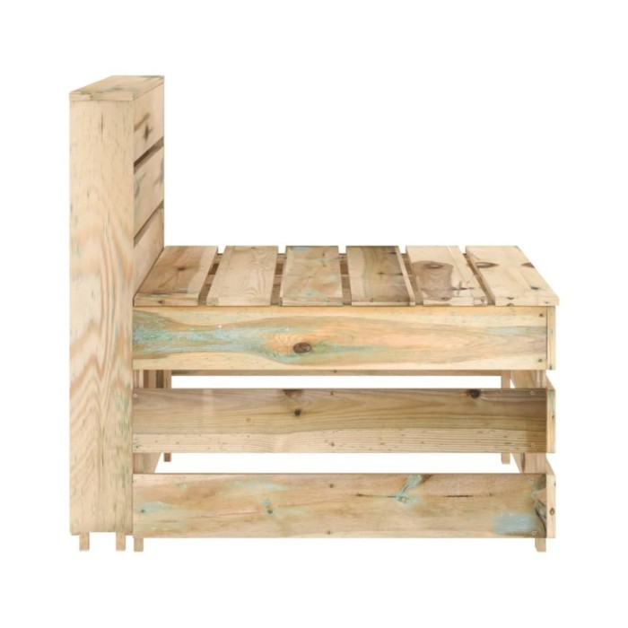 Salon de jardin 5 pcs Bois de pin imprégné de vert