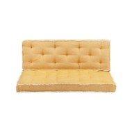 Ensemble de coussins de canapé palette 2 pcs Jaune