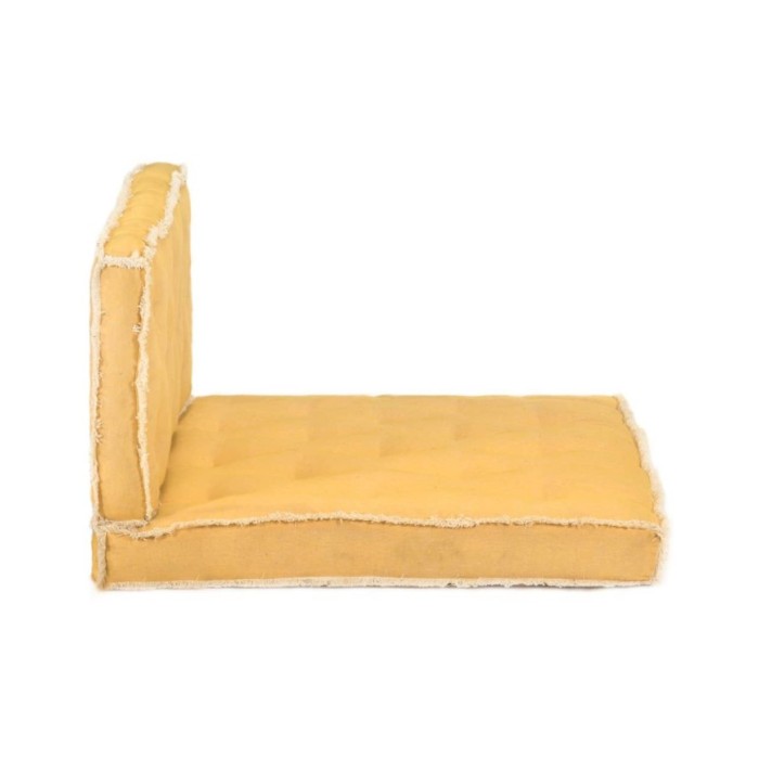 Ensemble de coussins de canapé palette 2 pcs Jaune