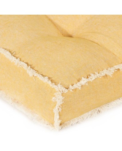 Ensemble de coussins de canapé palette 2 pcs Jaune