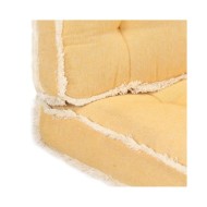 Ensemble de coussins de canapé palette 2 pcs Jaune