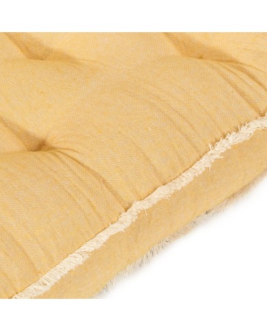 Ensemble de coussins de canapé palette 2 pcs Jaune