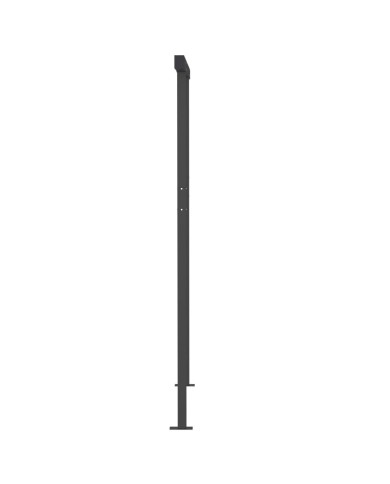 Auvent manuel rétractable avec LED 3x2,5 m Orange et marron