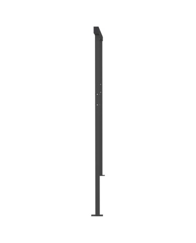 Auvent manuel rétractable avec LED 4,5x3 m Orange et marron