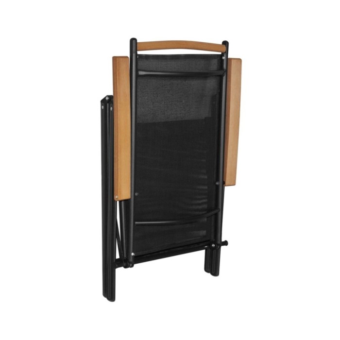 Ensemble de salle à manger de jardin 5 pcs Aluminium Noir