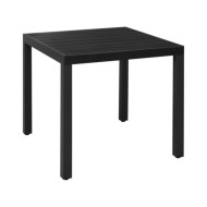 Ensemble de salle à manger de jardin 5 pcs Aluminium Noir