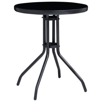 Mobilier de bistro 3 pcs Noir et anthracite