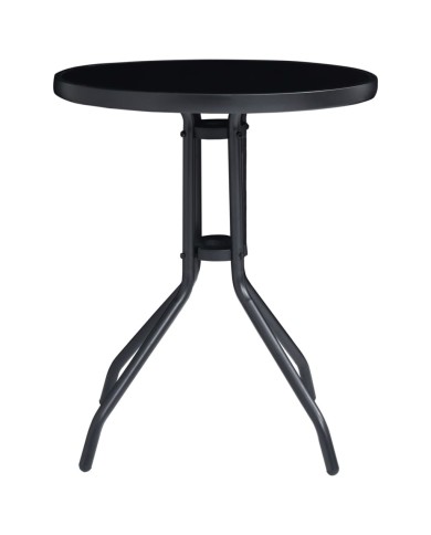 Mobilier de bistro 3 pcs Noir et anthracite