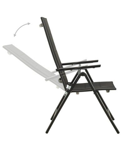 Mobilier de bistro 3 pcs Noir et anthracite