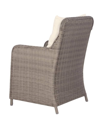 Ensemble de salle à manger de jardin 5 pcs Marron