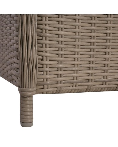 Ensemble de salle à manger de jardin 5 pcs Marron