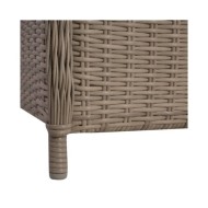Ensemble de salle à manger de jardin 5 pcs Marron