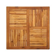 Ensemble de salle à manger de jardin 5 pcs Marron