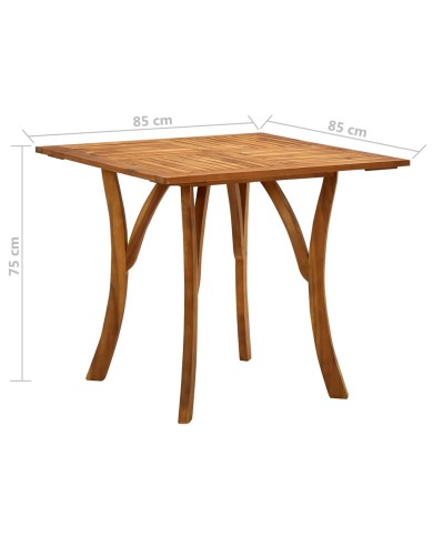 Ensemble de salle à manger de jardin 3 pcs Gris foncé