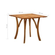 Ensemble de salle à manger de jardin 3 pcs Gris foncé