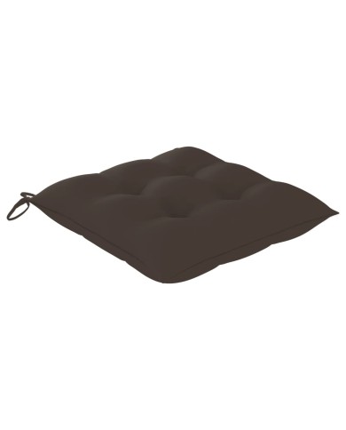 Chaises de jardin 8 pcs avec coussins Bois de teck massif