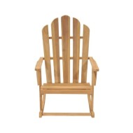 Chaises à bascule Adirondack 2 pcs Bois de teck massif