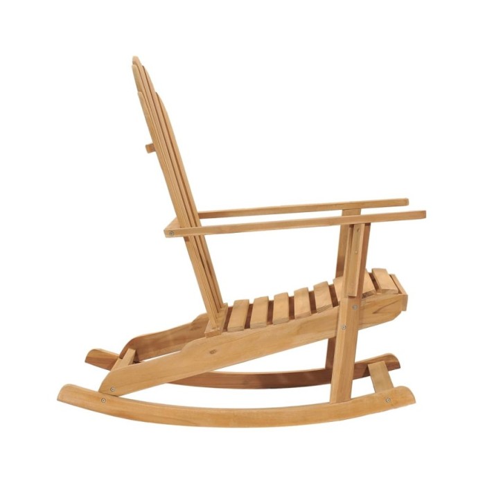 Chaises à bascule Adirondack 2 pcs Bois de teck massif