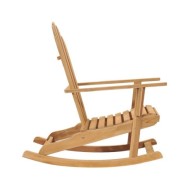 Chaises à bascule Adirondack 2 pcs Bois de teck massif