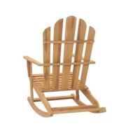 Chaises à bascule Adirondack 2 pcs Bois de teck massif