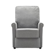 Fauteuil TV inclinable électrique Gris clair Tissu